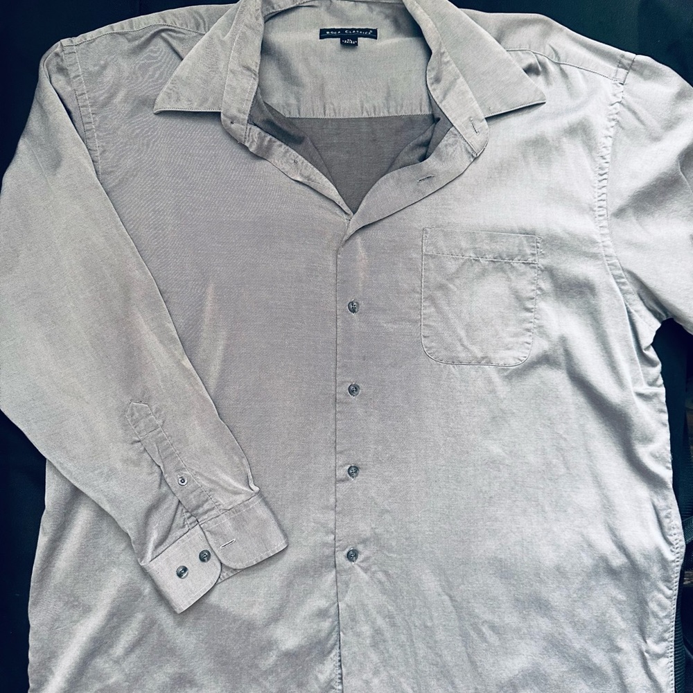 Boca Classic’s Men's Casual Gray Shirt Size XL - Picture 2 of 2